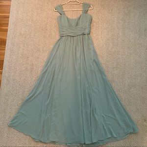 Gorgeous AMSALE sage green gown!